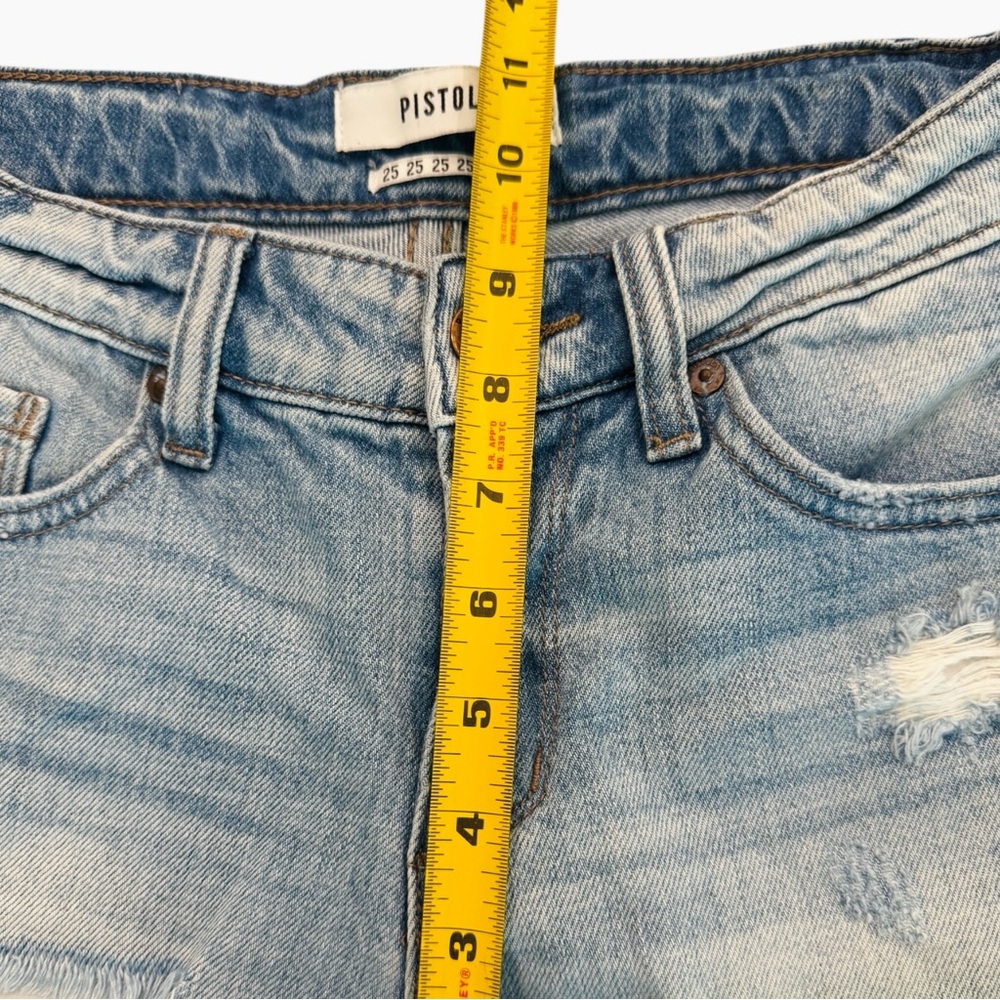 Pistola Distressed Denim Cutoff Shorts – Size 25 - Picture 5 of 7